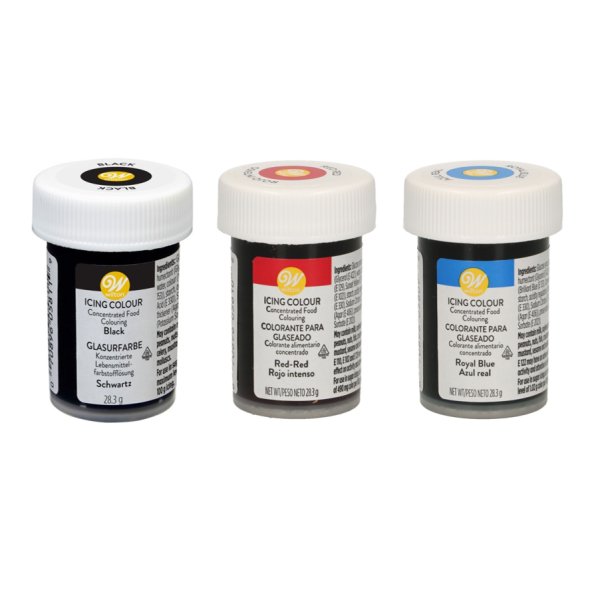 Pastafärg 3-pack - Blå, Röd, Svart - 3 x 28g - Wilton Pastafärg 3-pack - Blå, Röd, Svart - 3 x 28g - Wilton