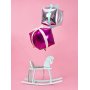 Folieballong - Kub - Silver
