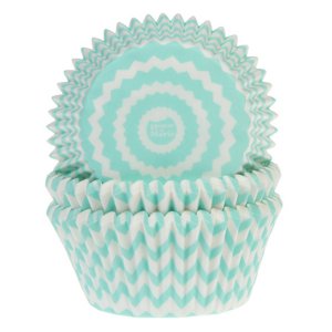 Muffinsformar - Chevron - Mint - 50-pack