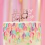 Cake Topper - Happy Birthday - Rosguld - Akryl - Mix it Up