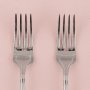 Trtgafflar - Mr & Mrs - Silver - 2-pack