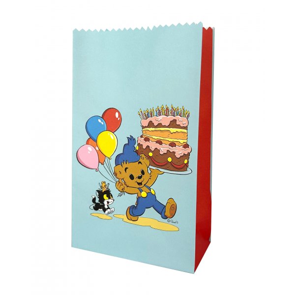 Godispåse 12x20cm - 8st - Bamse Kalas Godispåse 12x20cm - 8st - Bamse Kalas