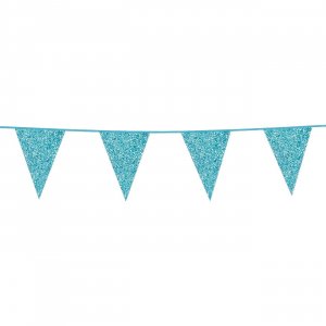 Vimpelgirlang Babybl� Glitter 6m