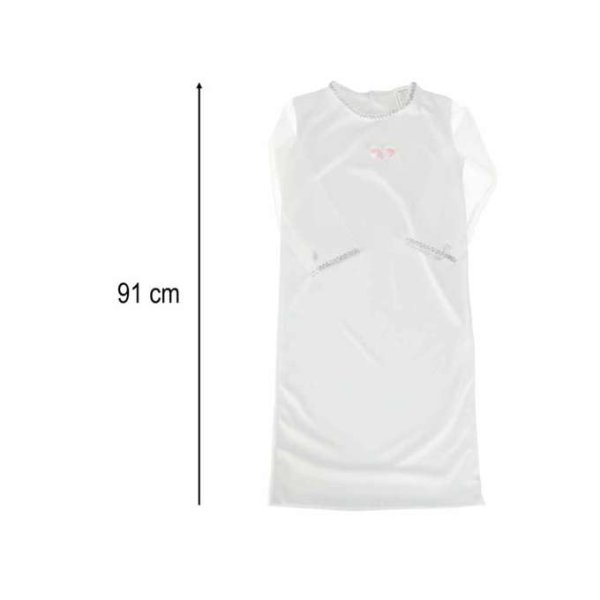 Änglakostym Barn M 110-120 cm Vit med Silverdetaljer - Maskeraddräkt Änglakostym Barn M 110-120 cm Vit med Silverdetaljer - Maskeraddräkt