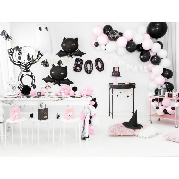 Papptallrikar - Black Cat - Pink Halloween - 6-pack