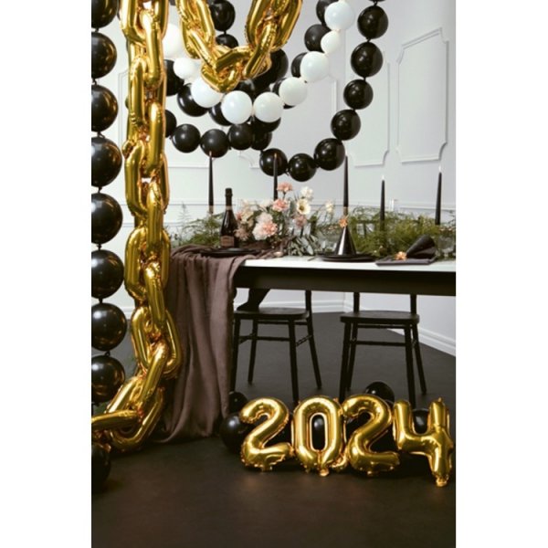 L�nkande ballonger, vit