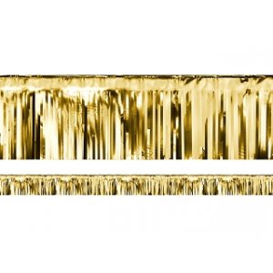 Kort draperi - Metallic - Guld