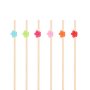Snackspinnar/Drinkpinnar - Sm� blommor mix - 12 cm - 25 st