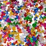 Bordskonfetti - Siffra 2 - F�rgmix Metallic - 14g