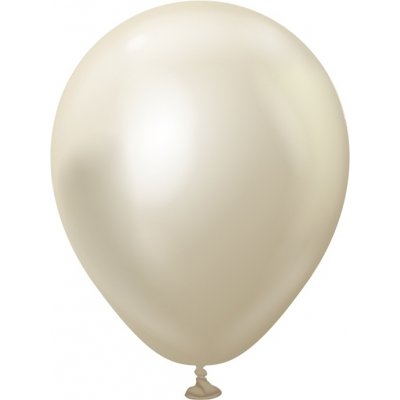 Miniballonger enfrgade - Premium 13 cm - White Gold Chrome