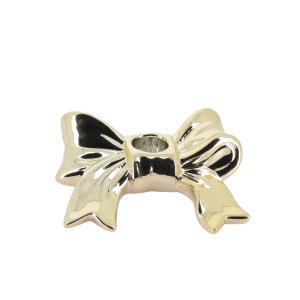 Ljusstake - Guld - 13 x 10 x 3 cm