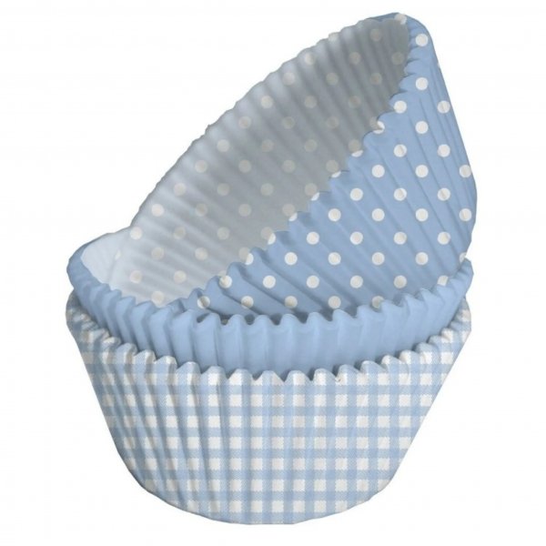 Minimuffinsformar - Ljusblå - 3 varianter - 60-pack Minimuffinsformar - Ljusblå - 3 varianter - 60-pack
