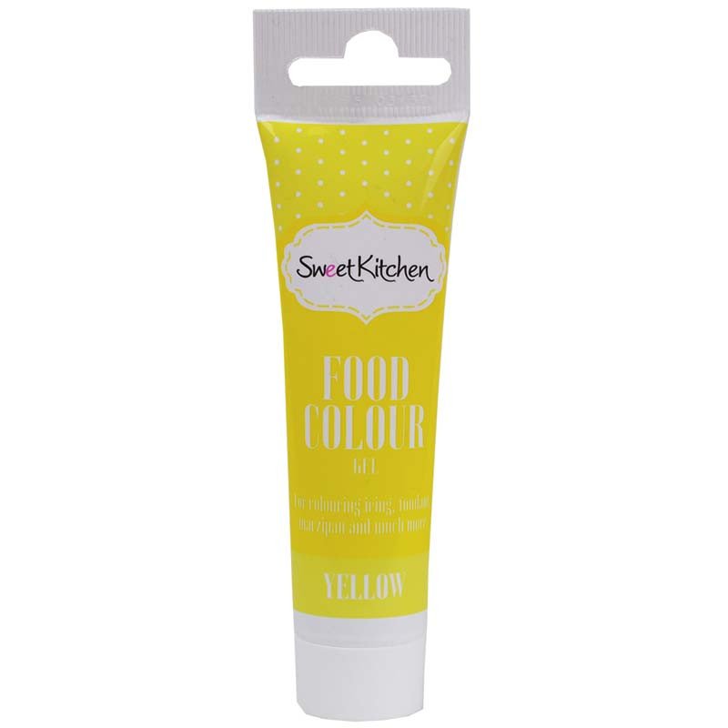 Färggel - Gul - Sweet Kitchen - 25 g - Pasta/Gelfärger, Färgsättare