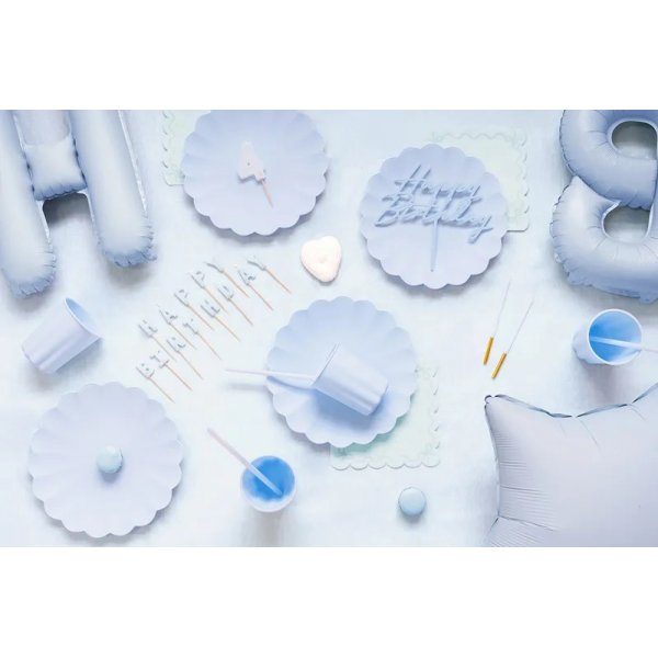 Servetter - Ljusbl� - 12-pack