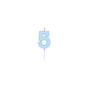 T�rtljus - Pastell Bl� - 4,5 cm