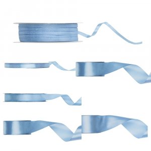 Satinband - Misty Blue - 25 meter