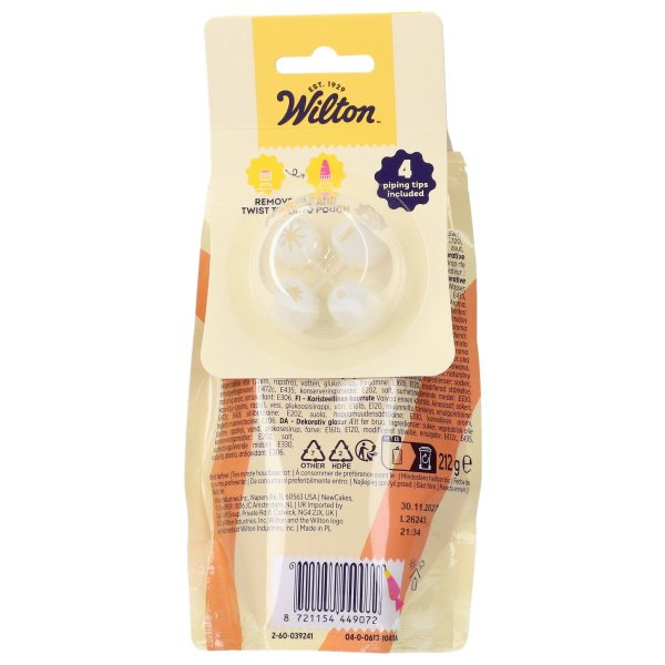 Wilton glasyr - Orange - 212g