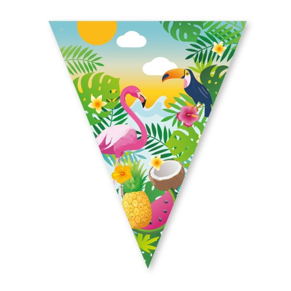 Flaggirlang - Aloha - 16x20 cm flaggor - 6 m