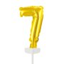 T�rtdekoration - Minifolieballong - Guld - 7
