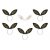 Diadem - 6-pack - Bride Squad - Svart/Guld