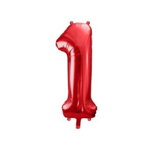 Sifferballong - R�d 86cm - Siffra: 1