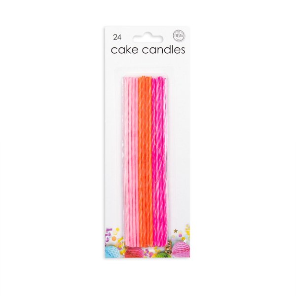 Tårtljus - Rosa - Extra långa - 24-pack Tårtljus - Rosa - Extra långa - 24-pack