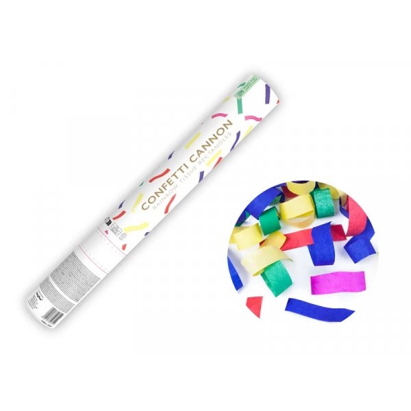 Konfettibomb - Blandade frger - 40 cm