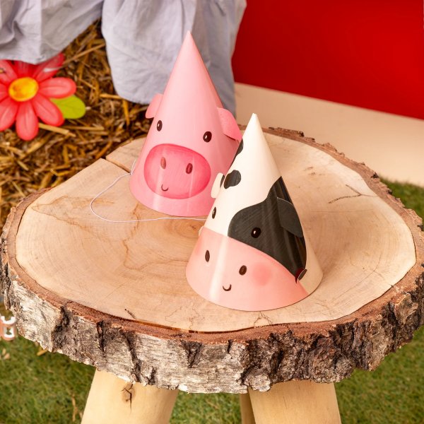 Partyhattar - Bondgård - 6 st Partyhattar - Bondgård - 6 st