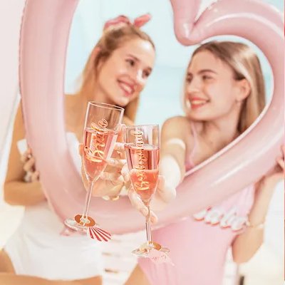 Drinktags - Baddräkt - Rosa/Guld - 10-pack Drinktags - Baddräkt - Rosa/Guld - 10-pack