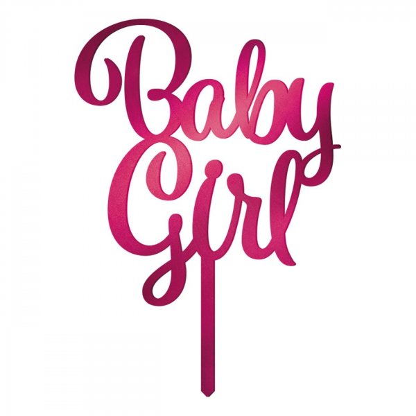 T�rtdekoration - Baby Girl - Rosa