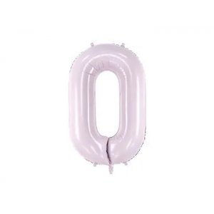 Sifferballong 0-9, pastellf�rgad lila 72cm