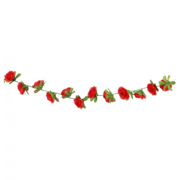 Blomstergirlang - R�da rosor - 2,2 m