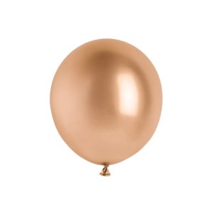Ballong - Glossy - Ros�guld - 45 cm - 5-pack