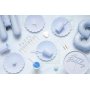Sugr�r i plast, bl�, 12st