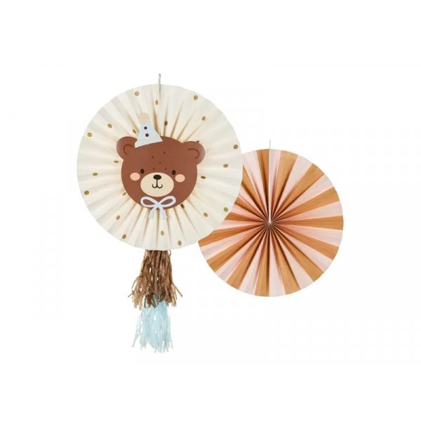 Dekorationsrosetter med nallemotiv, 2-pack