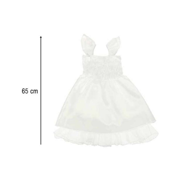 Änglakostym 3 delar Barnstorlek M 110-120 cm Vit/Silver Änglakostym 3 delar Barnstorlek M 110-120 cm Vit/Silver