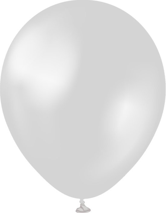 Miniballonger enfärgade – Premium 13 cm – Metallic Silver – 100-pack – Miniballonger, Ballonger