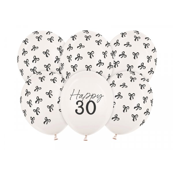 Ballonger - Pastellvit - 30 st