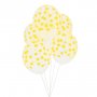 Ballonger - Printed Confetti - Gul - 5-pack