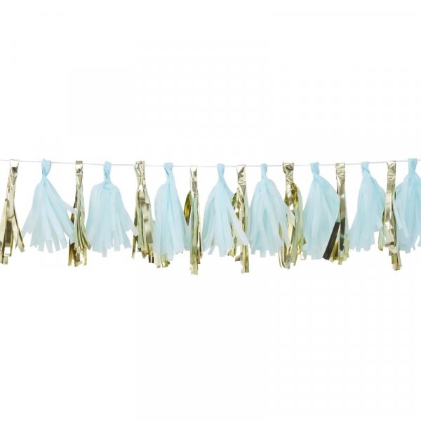 Tasselgirlang - Blå/Guld Tasselgirlang - Blå/Guld