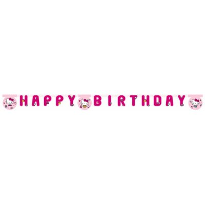 Girlang Happy Birthday Hello Kitty Fashion – Vimplar till kalas, Kalasdekorationer