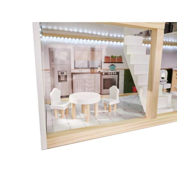 Docksk�p LULILO FLORO boho med LED-belysning 78 cm Tr�
