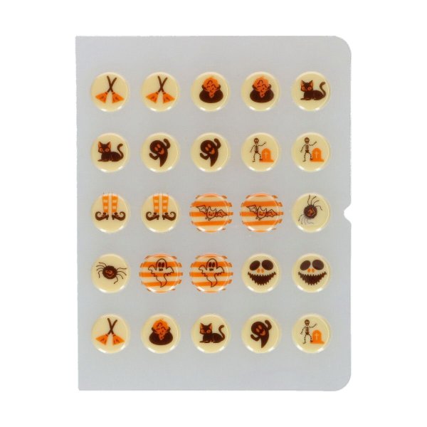 Chokladdekoration Halloween �2 cm - 25-pack