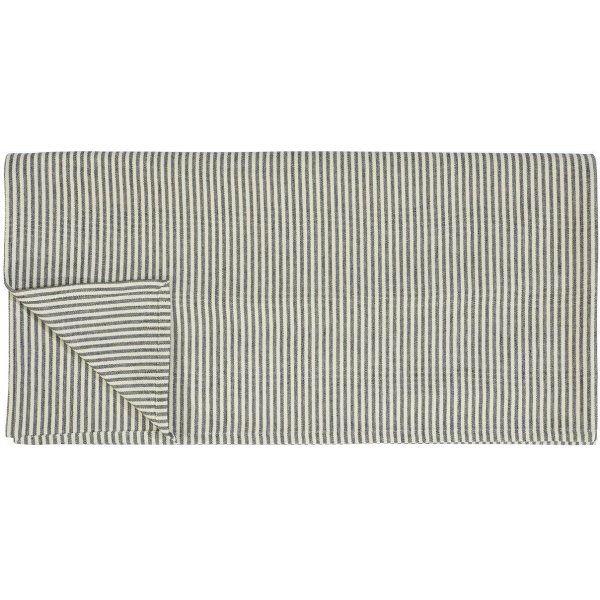 Kitty duk 145 x 280 cm - Svart/vit