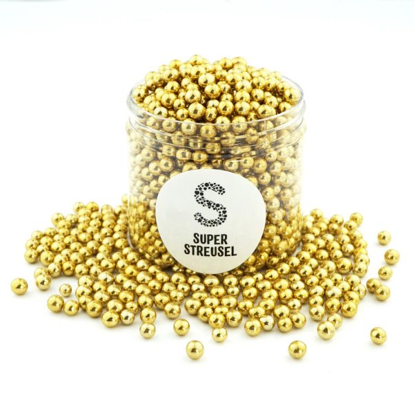 Chokladkulor Guld - 0,5 cm diameter - Super streusel - 170g