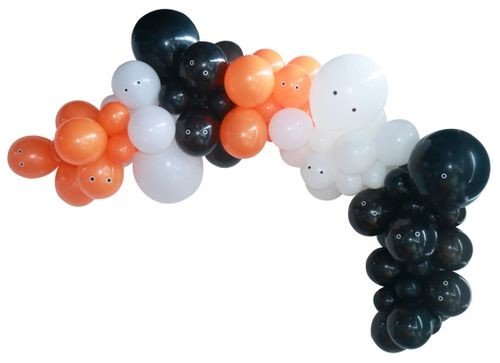 Ballongbge - Halloween - Svart/Vit/Orange