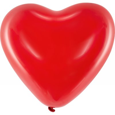 Hjärtballonger - Röda - 6 st
