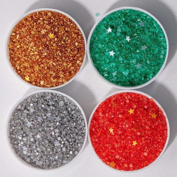 tbart glitter - Jul - Rd, Grn, Guld, Silver - 120 g - PME