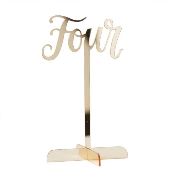 Bordsnumrering - Gold wedding Bordsnumrering - Gold wedding