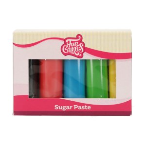 Sugarpaste/Sockerpasta - Mixpack - Färgglad - FunCakes - 5x100g Sugarpaste/Sockerpasta - Mixpack - Färgglad - FunCakes - 5x100g